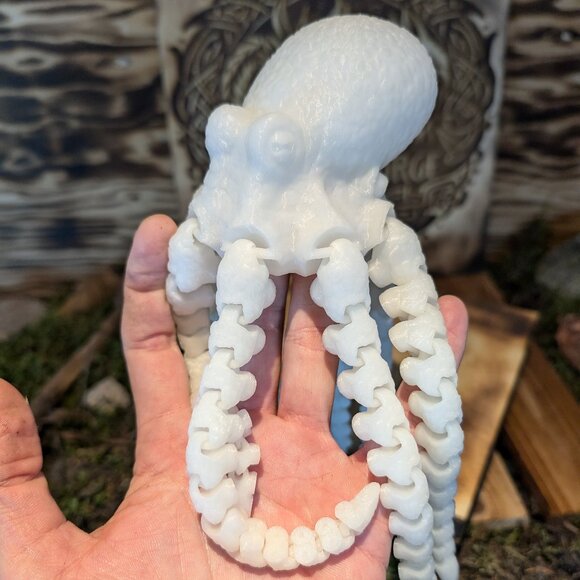 Articulated Spinning Flexi Octopus Fidget Toy Ocean Animal 3D Printed - Picture 15 of 16